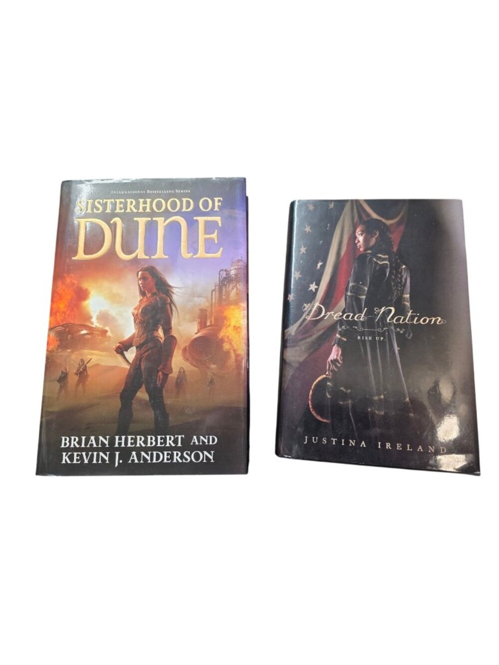 Two Science Fiction Hardcover Novel Books